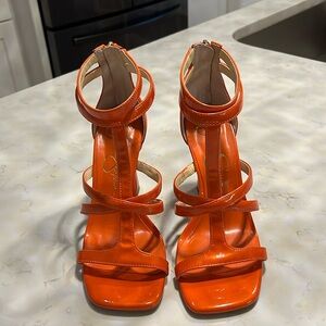 Jessica Simpson Strappy Heel (beautiful coral color)